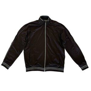 Gordon Cooper Golf Sweater Medium Black Zip Up Pullover Preppy Classic